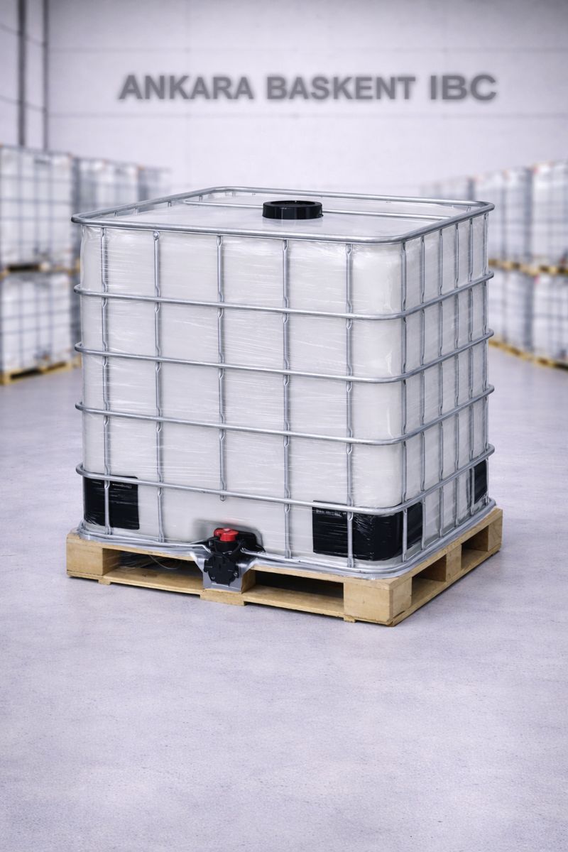 Başkent Ankara IBC Tank & Varil - IBC Tank 1000 LT (Ahşap Palet)