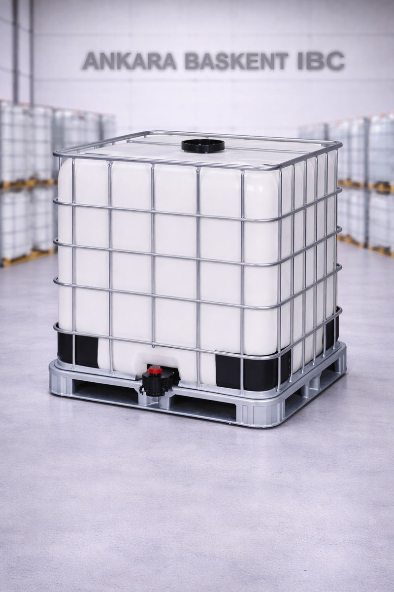 Başkent Ankara IBC Tank & Varil - IBC Tank 1000 LT (Demir Palet)
